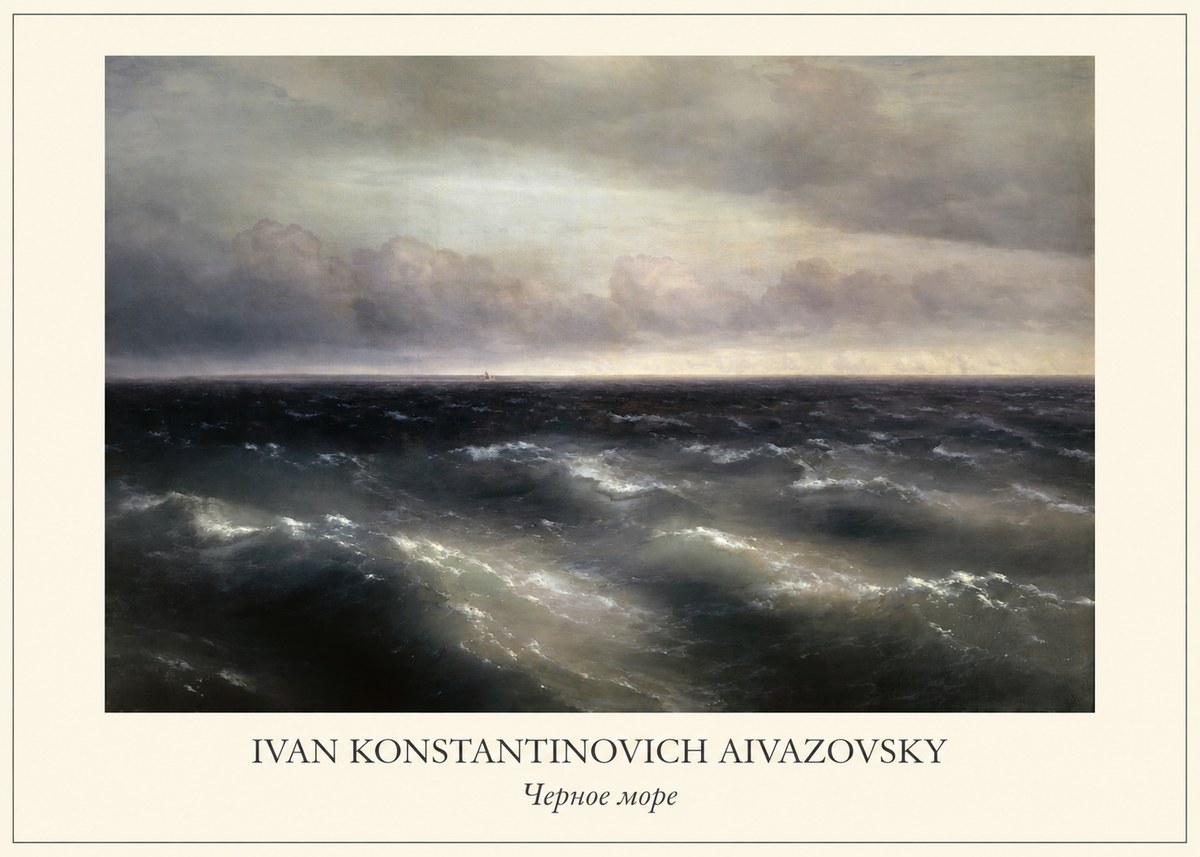 Ivan Konstantinovich Aivazovsky Черное Море No1 - Plakát
