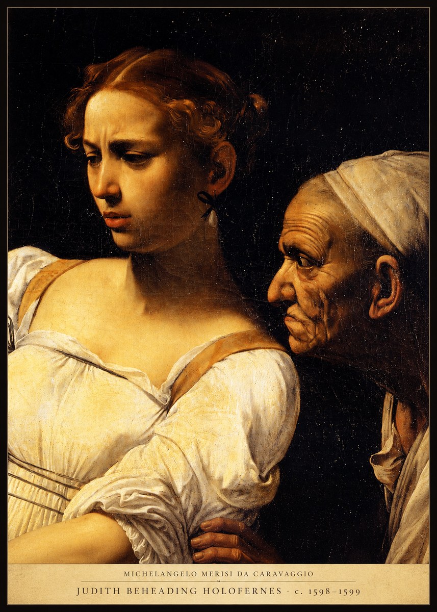 Michelangelo Merisi da Caravaggio Judith Beheading Holofernes I No4 - Plakát