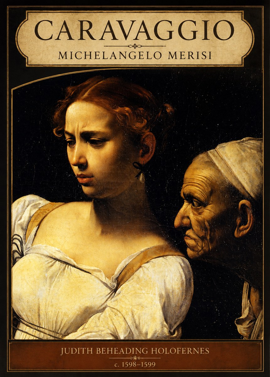 Michelangelo Merisi da Caravaggio Judith Beheading Holofernes I No6 - Plakát