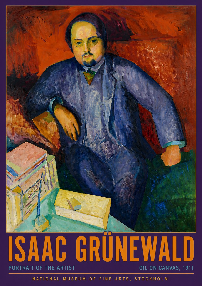 Isaac Grünewald Portrait of the Artist No4 - Plakát