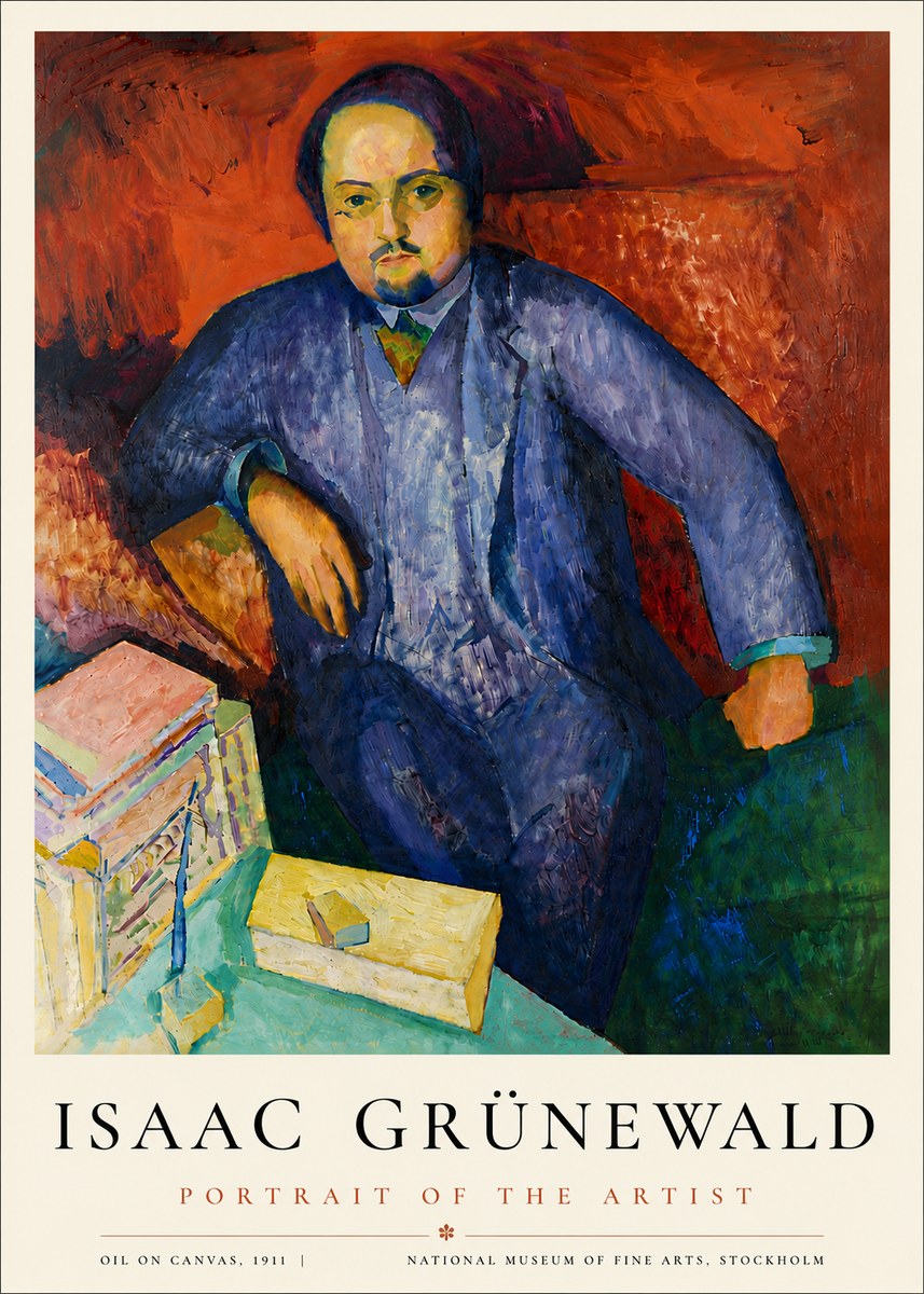 Isaac Grünewald Portrait of the Artist No6 - Plakát
