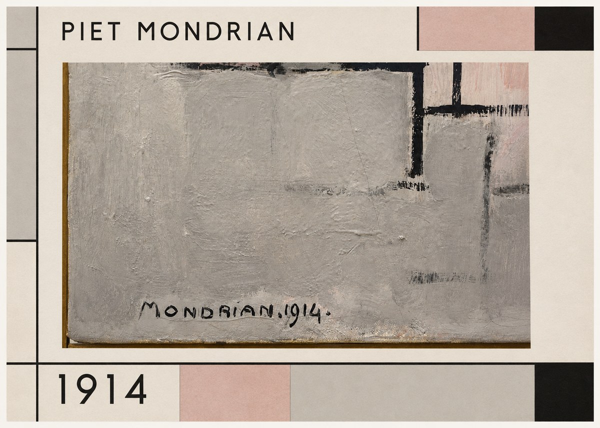Piet Mondrian Composition 1914 No1 - Plakát
