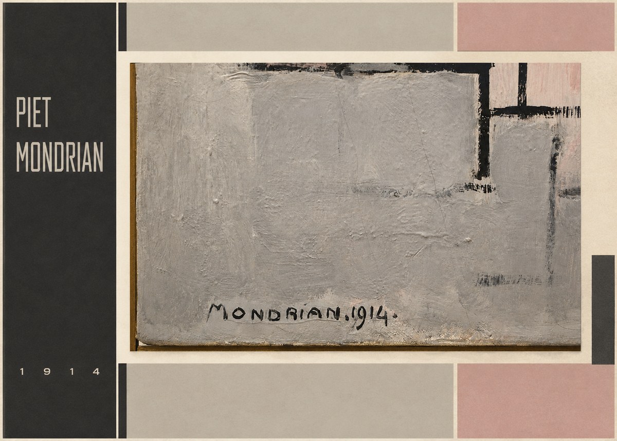 Piet Mondrian Composition 1914 No2 - Plakát