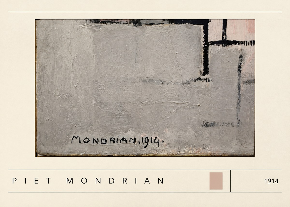Piet Mondrian Composition 1914 No3 - Plakát
