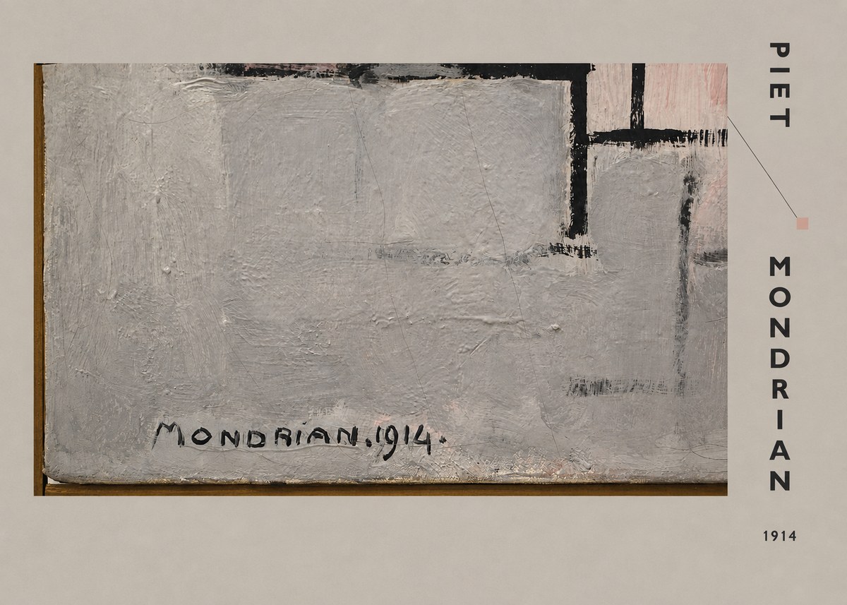 Piet Mondrian Composition 1914 No4 - Plakát