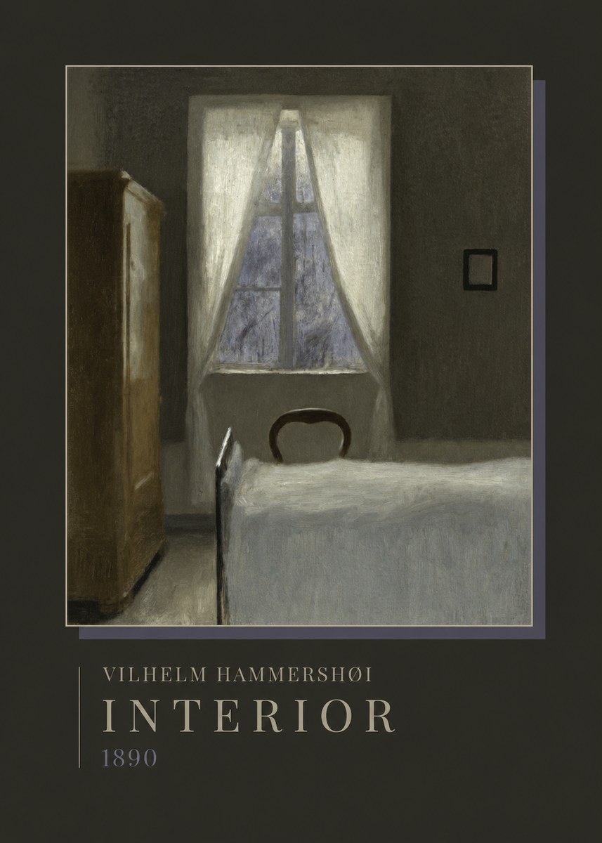 Vilhelm Hammershøi Interior I No4 - Plakát