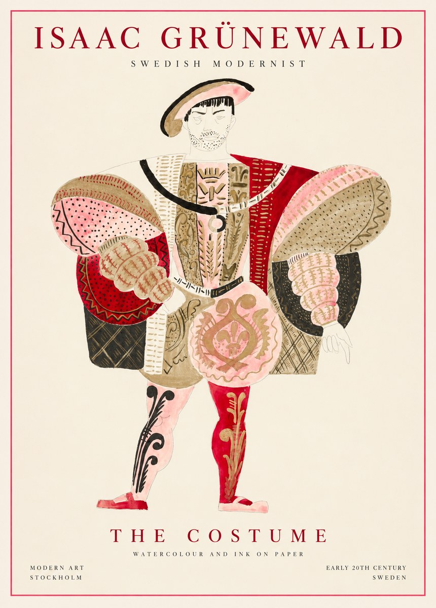 Isaac Grünewald The Costume I No1 - Plakát