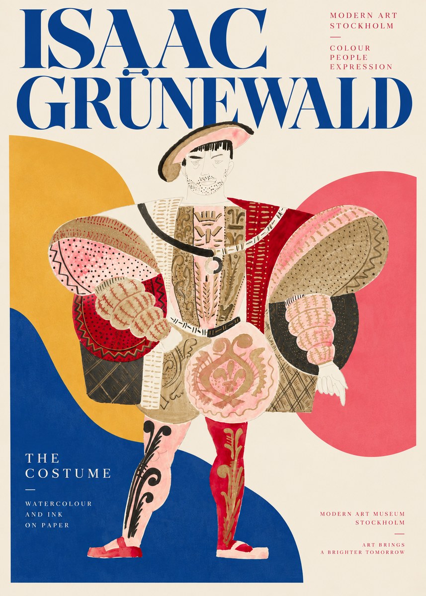 Isaac Grünewald The Costume I No4 - Plakát