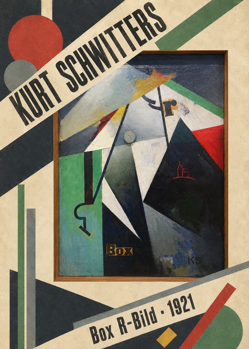Kurt Schwitters Box R-bild No4 - Plakát