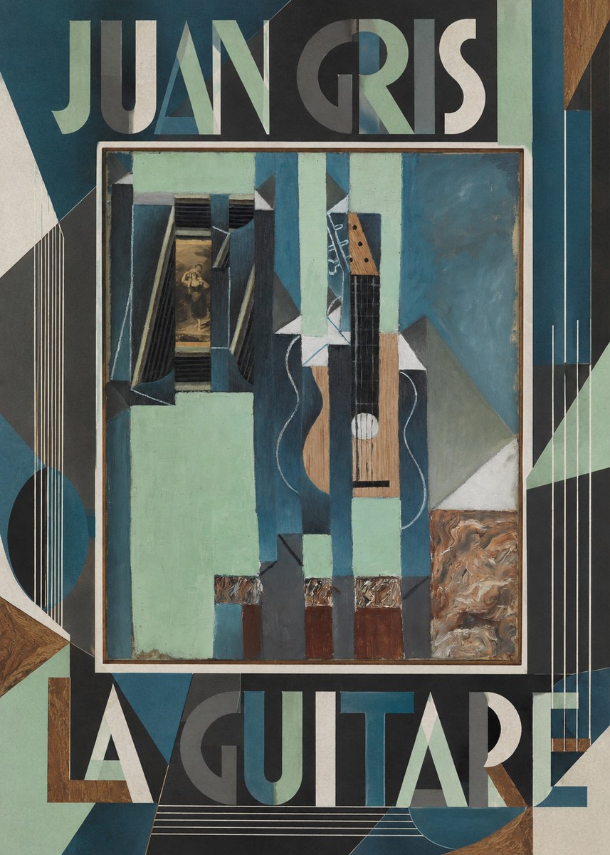 Juan Gris La Guitare No5 - Plakát