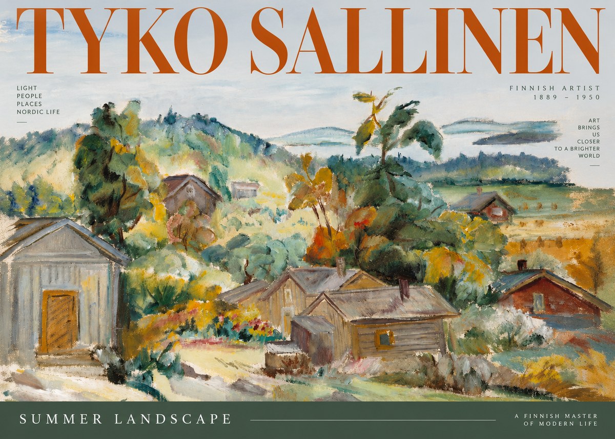 Tyko Sallinen Summer Landscape No2 - Plakát