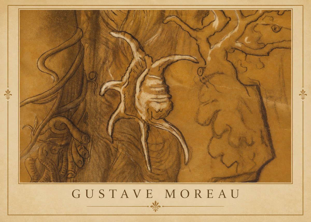 Gustave Moreau Mystical Shell Study No2 - Plakát