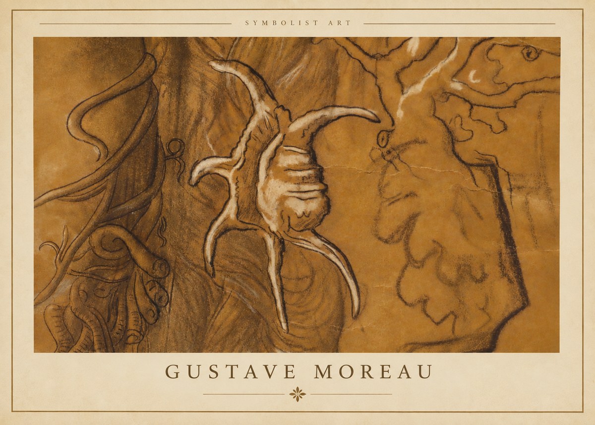 Gustave Moreau Mystical Shell Study No3 - Plakát