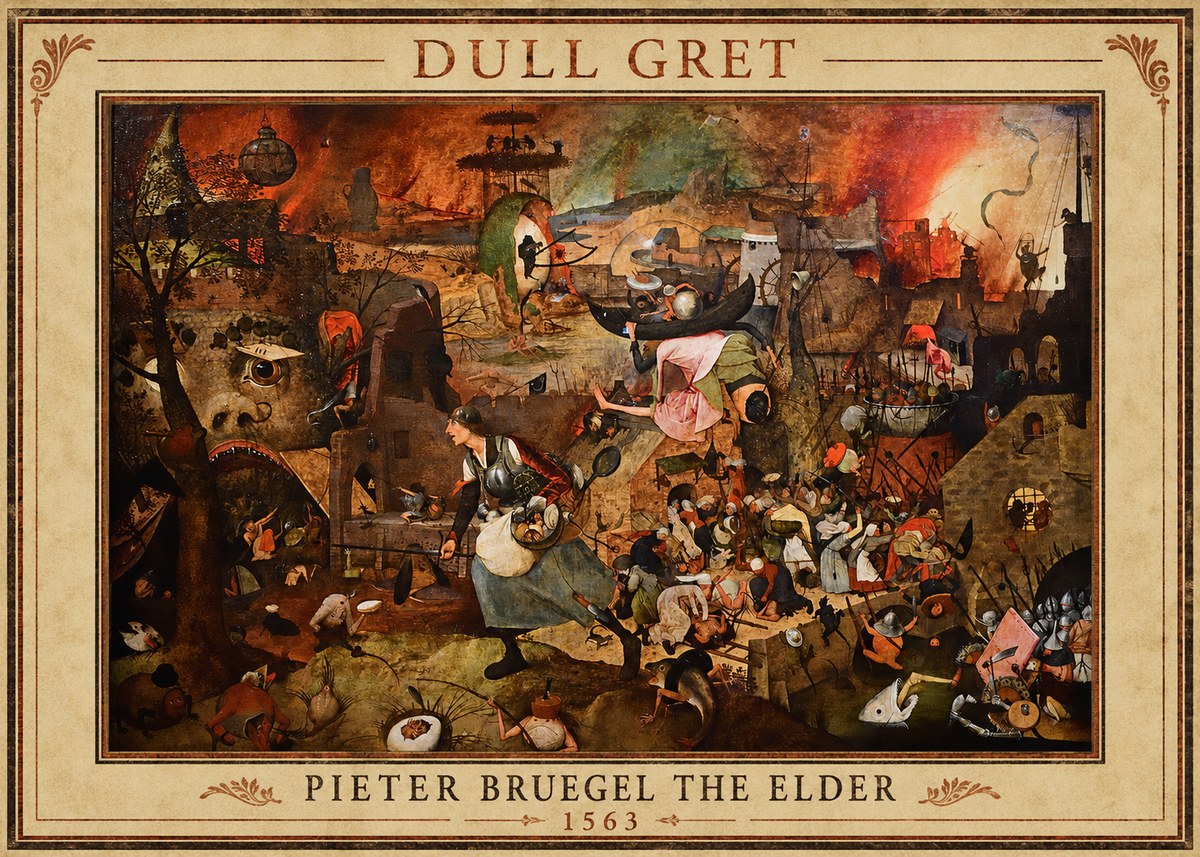 Pieter Bruegel Dull Gret I No1 - Plakát