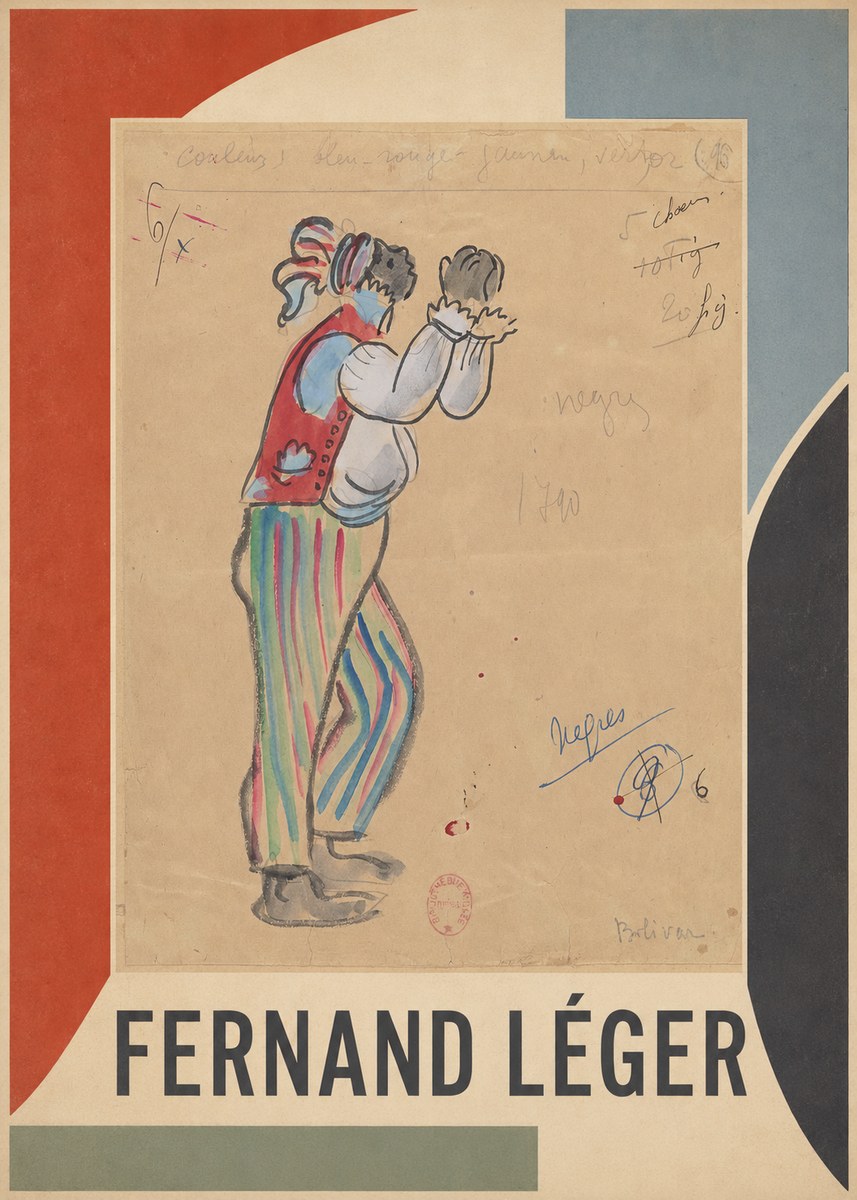 Fernand Léger Nègres – Bolivar No1 - Plakát