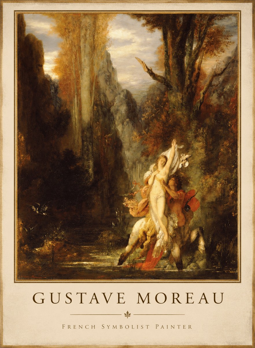 Gustave Moreau Jupiter and Semele I No1 - Plakát