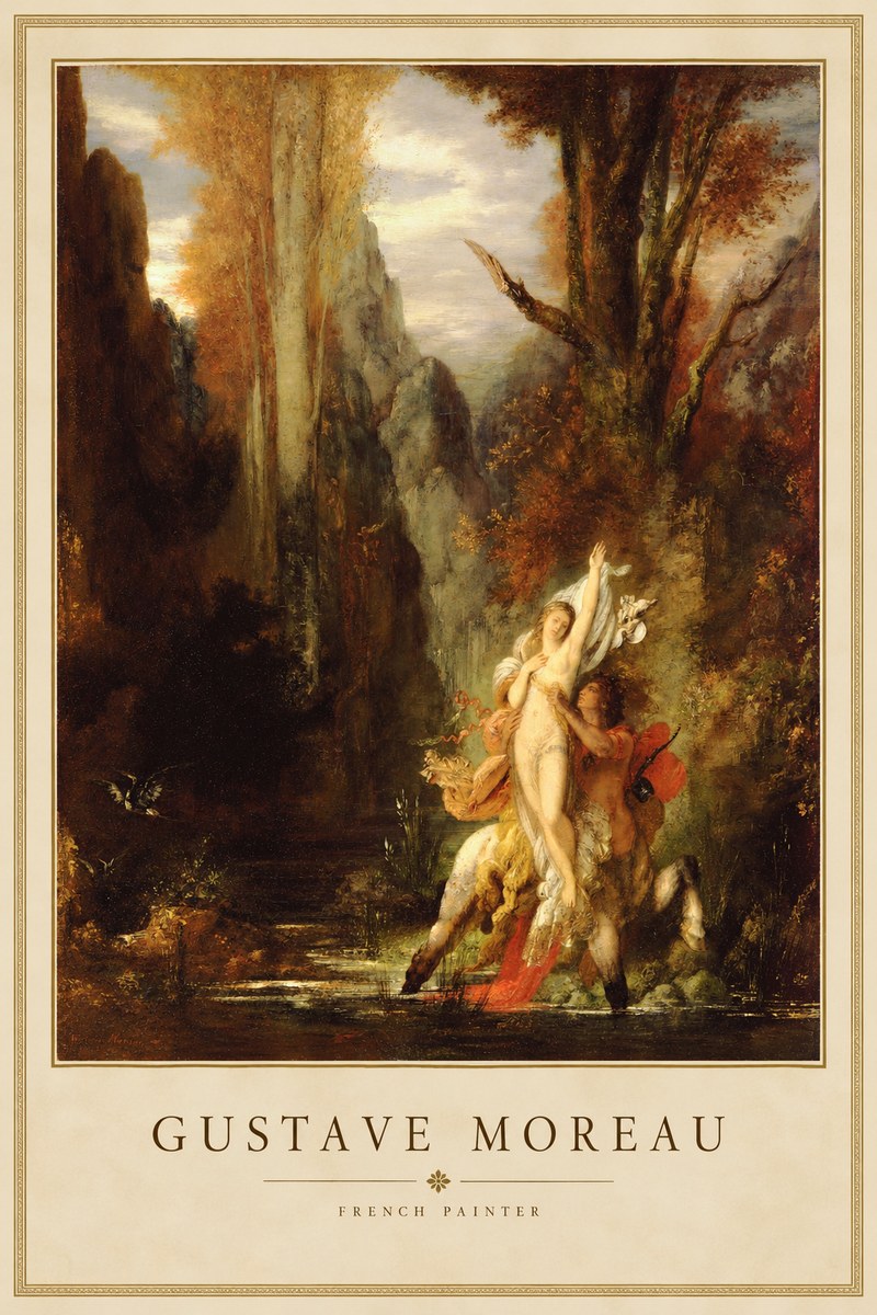 Gustave Moreau Jupiter and Semele I No2 - Plakát
