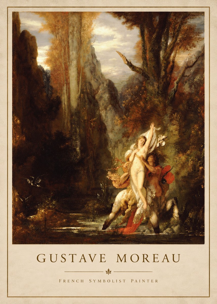 Gustave Moreau Jupiter and Semele I No5 - Plakát