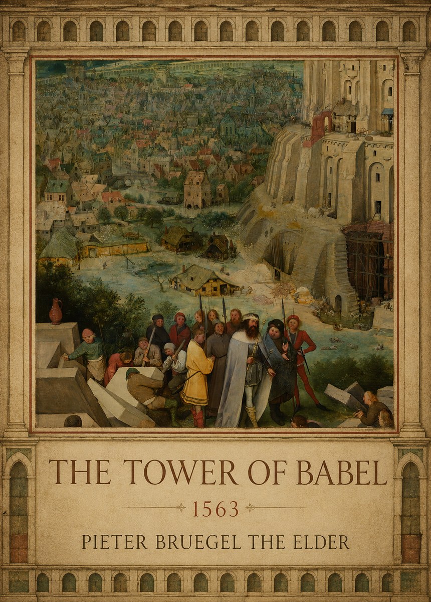 Pieter Bruegel The Tower of Babel I No1 - Plakát