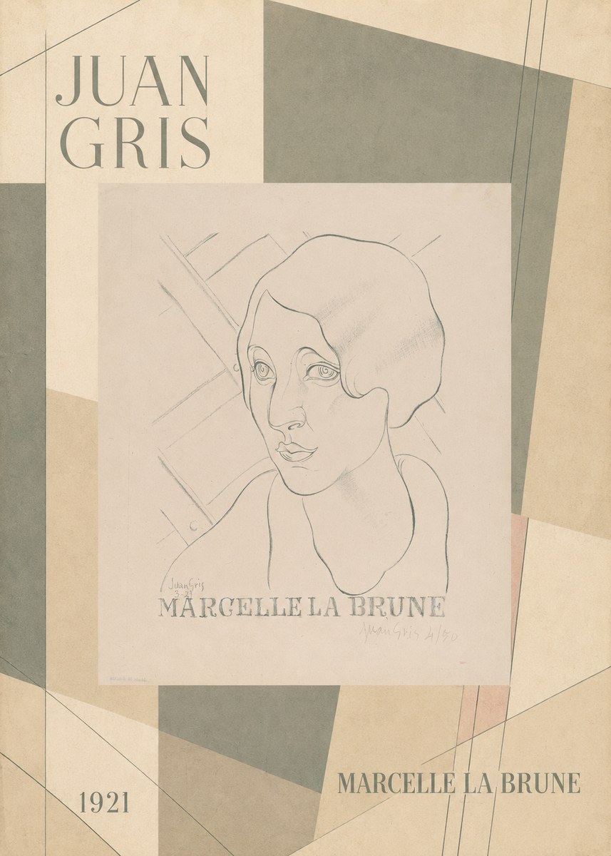 Juan Gris Marcelle La Brune I No2 - Plakát
