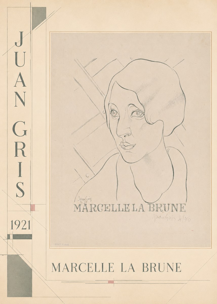 Juan Gris Marcelle La Brune I No3 - Plakát