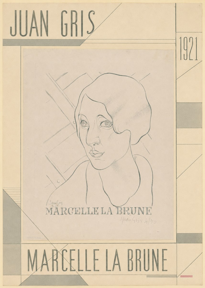 Juan Gris Marcelle La Brune I No5 - Plakát