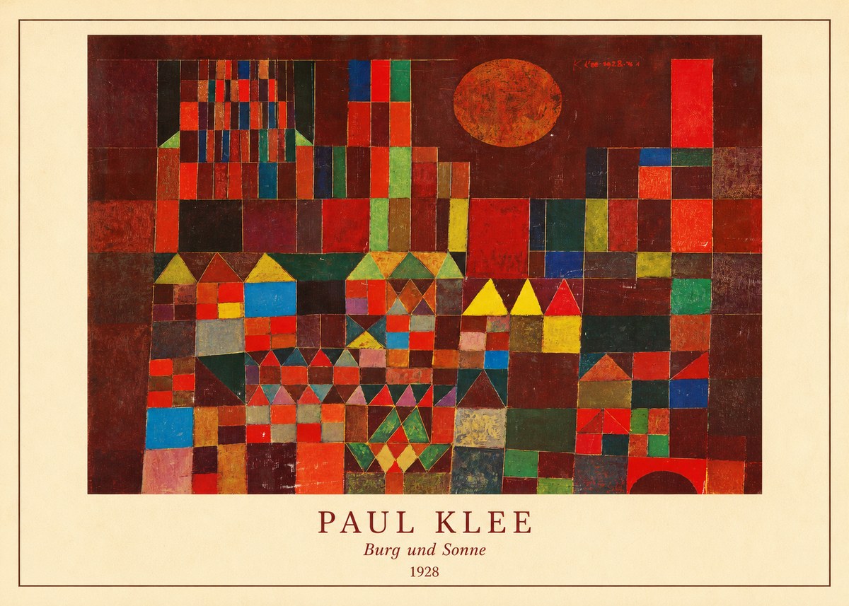Paul Klee Burg Und Sonne No4 - Plakát