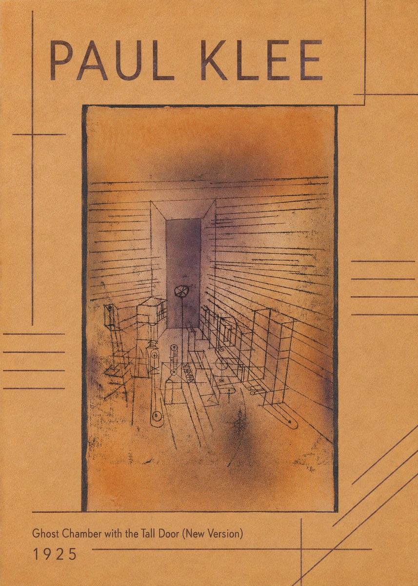 Paul Klee Ghost Chamber with the Tall Door (New Version) No1 - Plakát