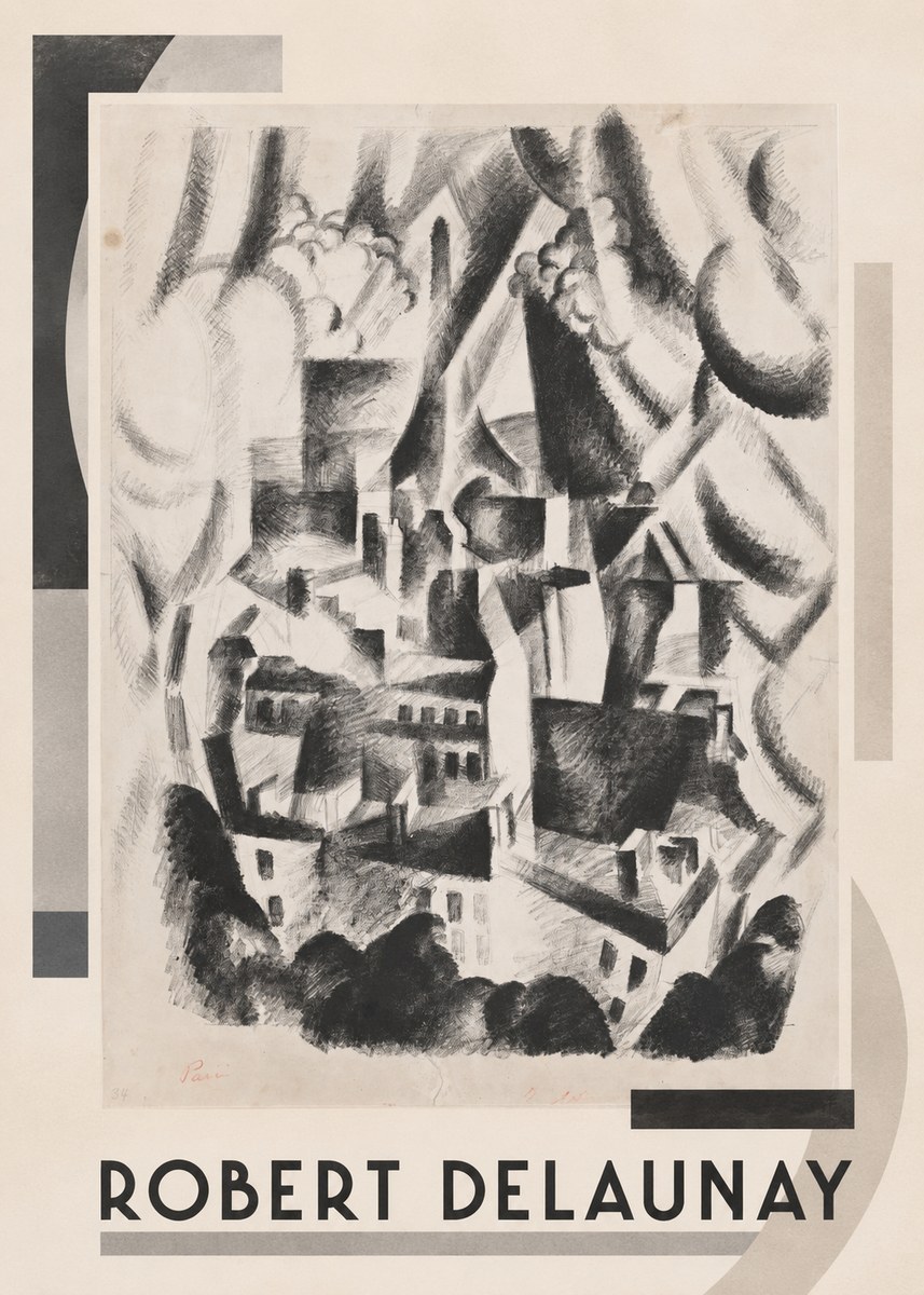 Robert Delaunay Vue Sur La Ville No1 - Plakát
