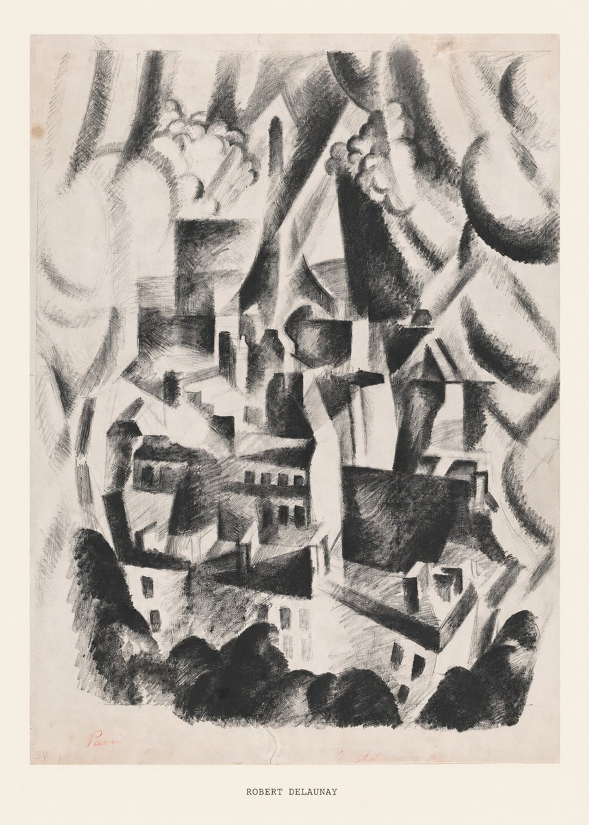 Robert Delaunay Vue Sur La Ville No6 - Plakát