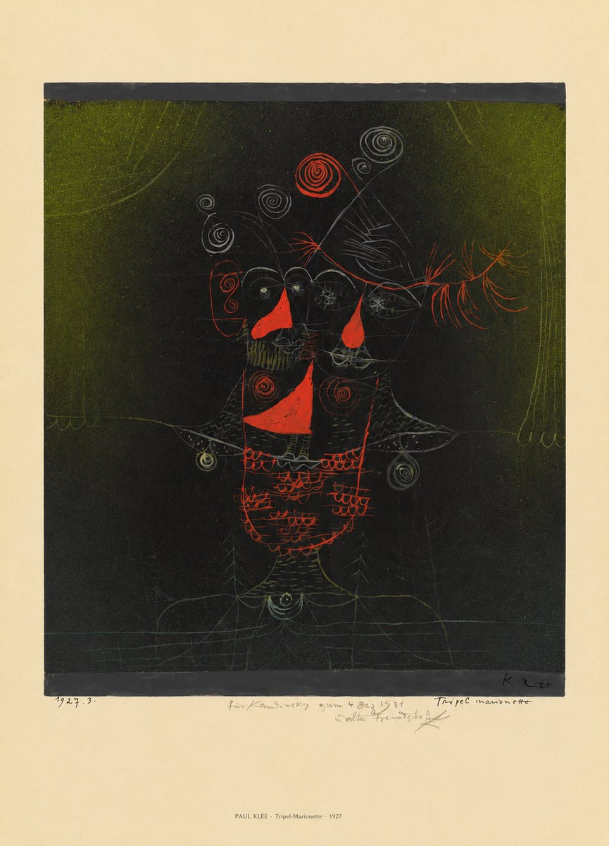 Paul Klee Tripel-marionette No6 - Plakát