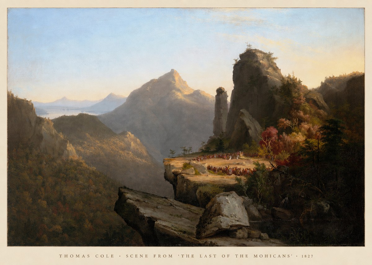 Thomas Cole Scene from 'the Last of the Mohicans' No5 - Plakát