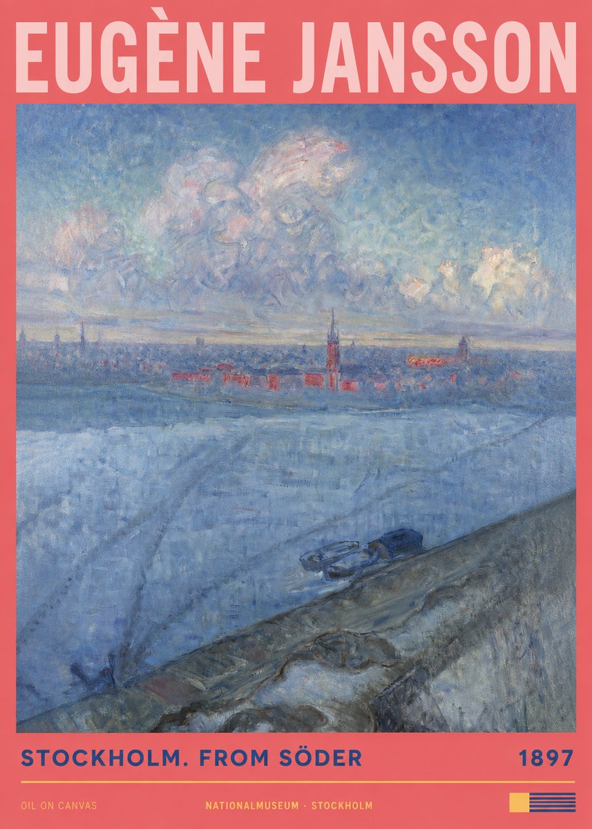 Eugène Jansson Stockholm. from Söder No2 - Plakát
