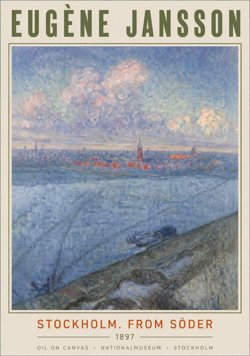 Eugène Jansson Stockholm. from Söder No4 - Plakát