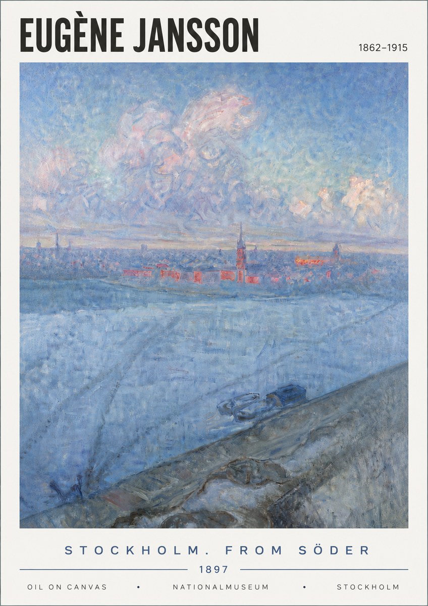 Eugène Jansson Stockholm. from Söder No6 - Plakát
