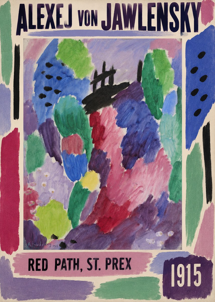 Alexej von Jawlensky Red Path, St. Prex I No2 - Plakát