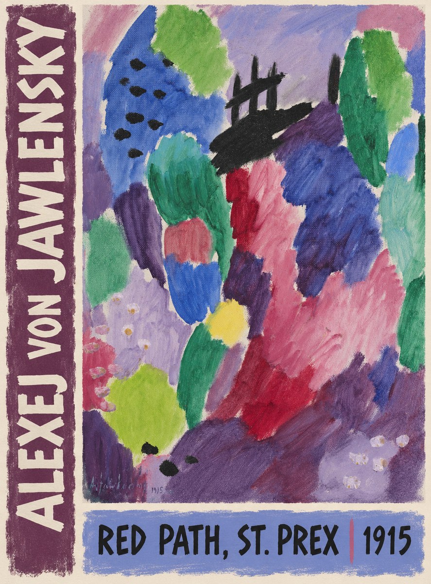 Alexej von Jawlensky Red Path, St. Prex I No3 - Plakát