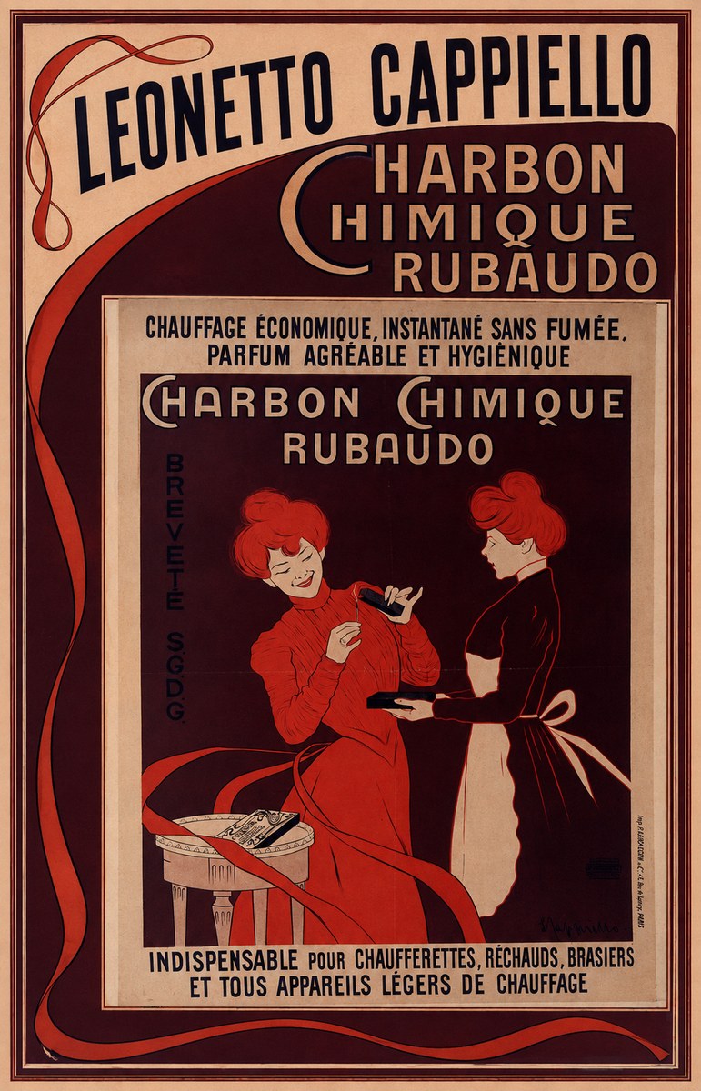 Leonetto Cappiello Charbon Chimique Rubaudo No1 - Plakát