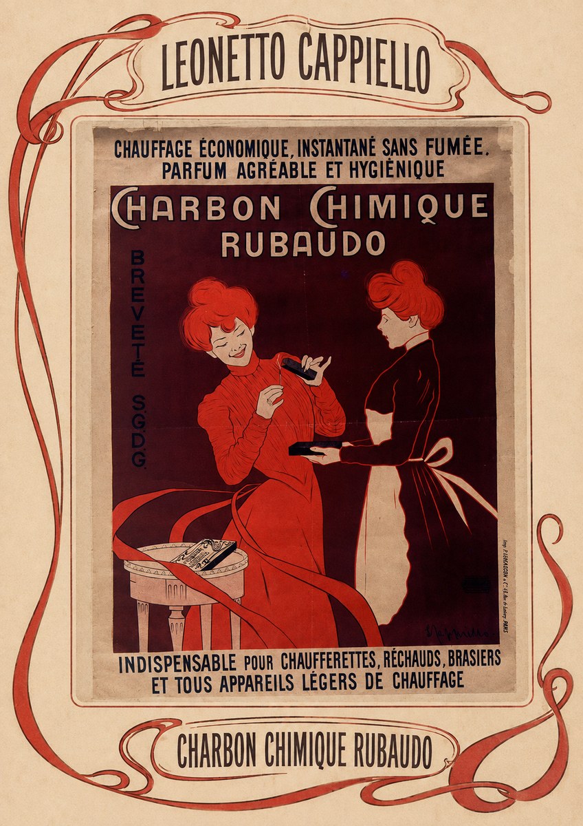 Leonetto Cappiello Charbon Chimique Rubaudo No5 - Plakát
