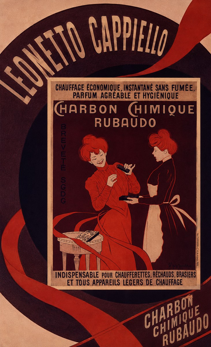 Leonetto Cappiello Charbon Chimique Rubaudo No6 - Plakát
