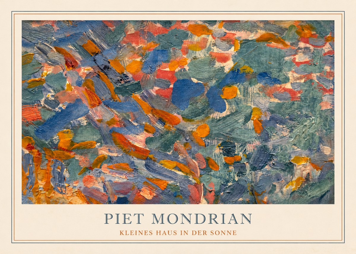 Piet Mondrian Kleines Haus in Der Sonne I No3 - Plakát