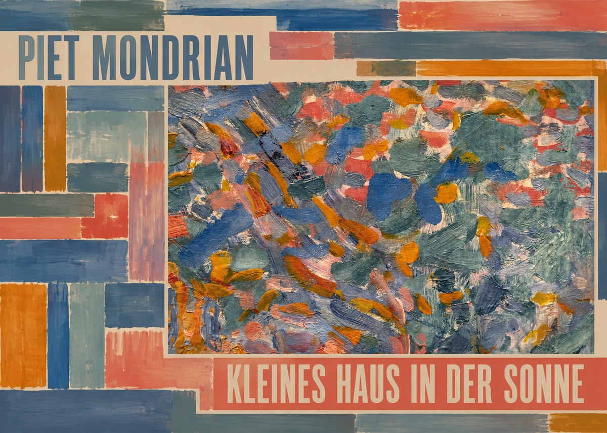 Piet Mondrian Kleines Haus in Der Sonne I No4 - Plakát