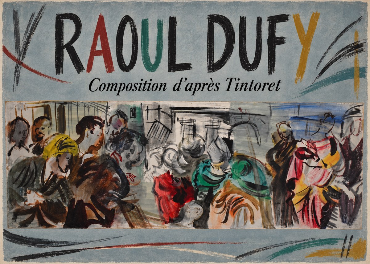 Raoul Dufy Composition D'après Tintoret No3 - Plakát