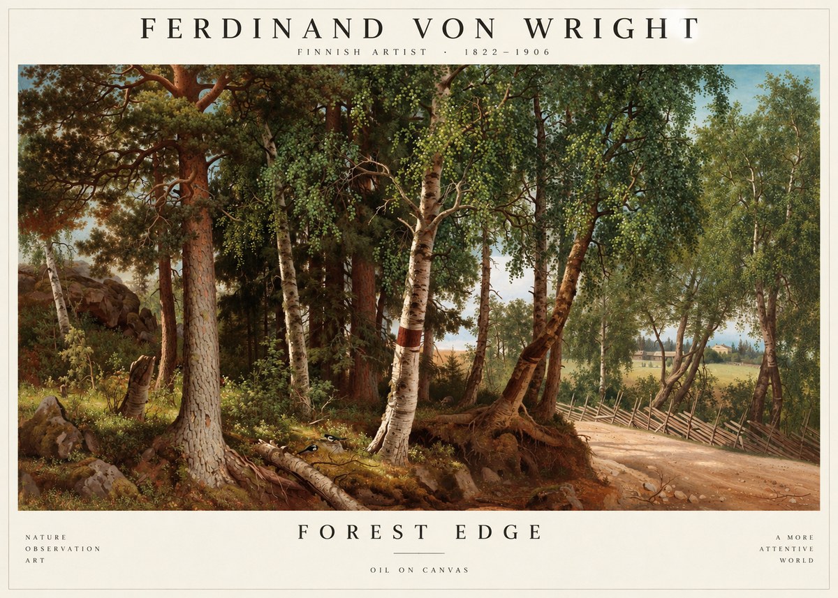 Ferdinand von Wright Forest Landscape No4 - Plakát