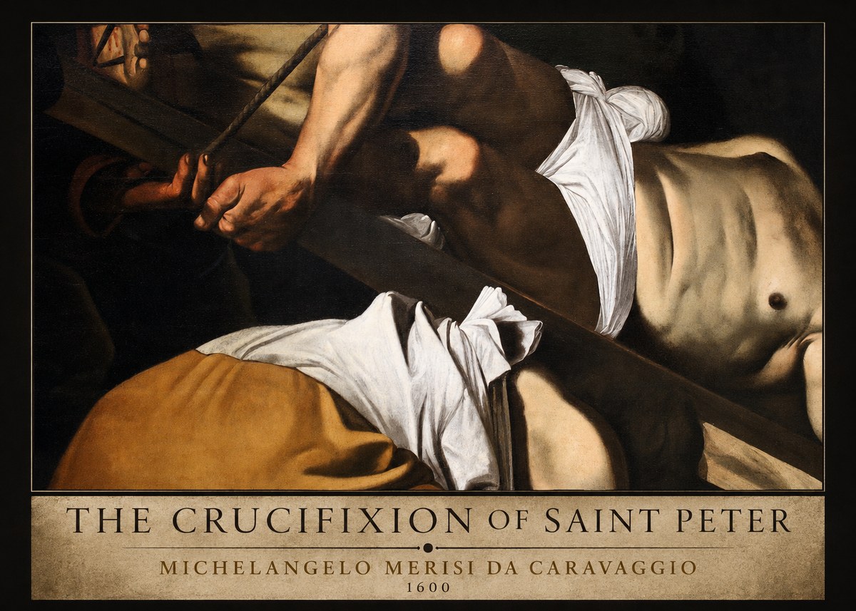 Michelangelo Merisi da Caravaggio The Crucifixion of Saint Peter I No2 - Plakát