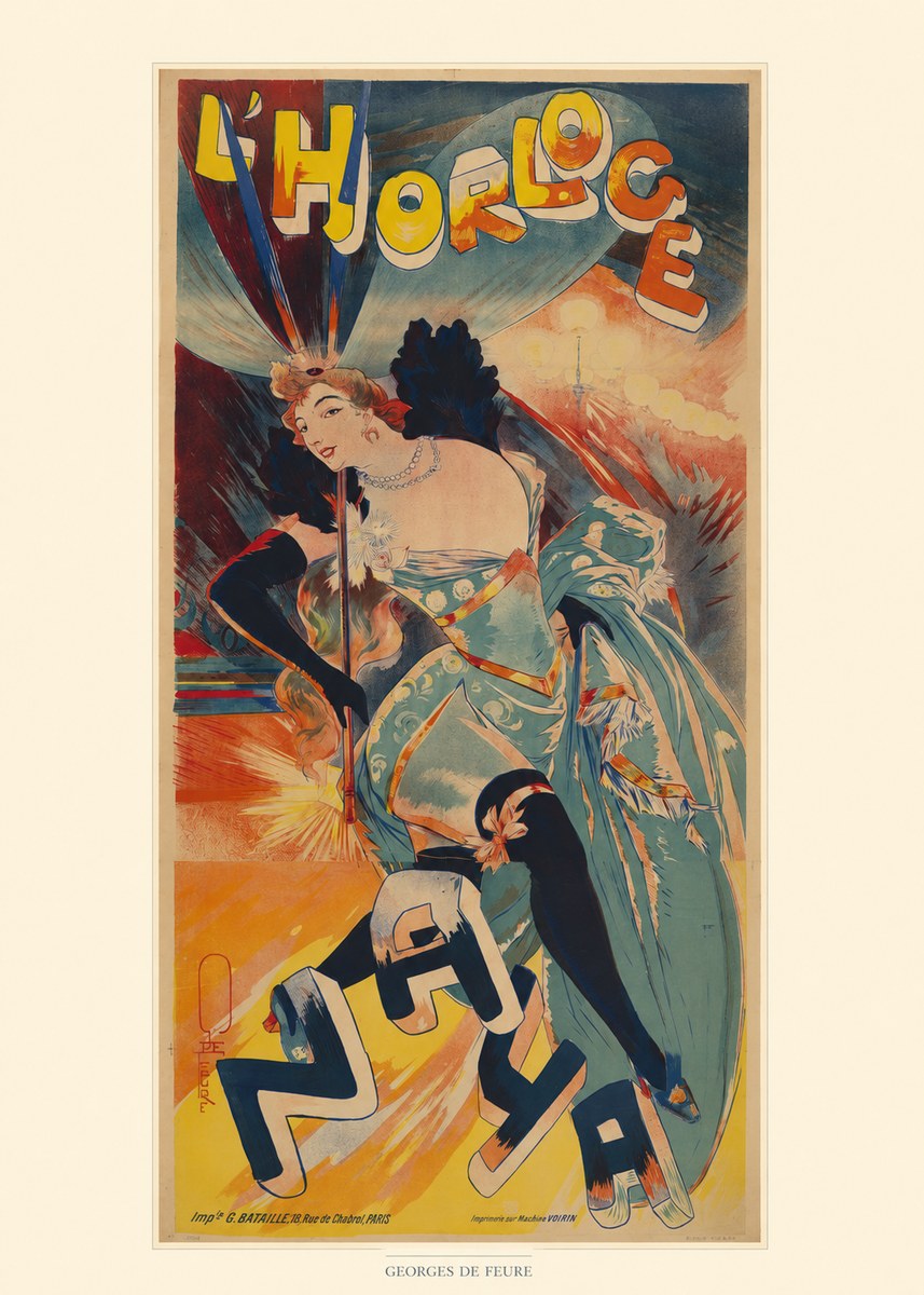 Georges de Feure L'horloge I No6 - Plakát
