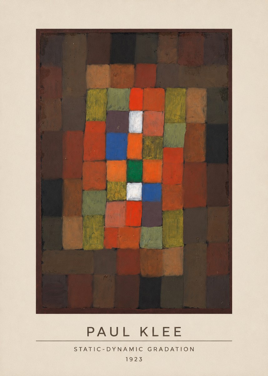 Paul Klee Static-dynamic Gradation No3 - Plakát