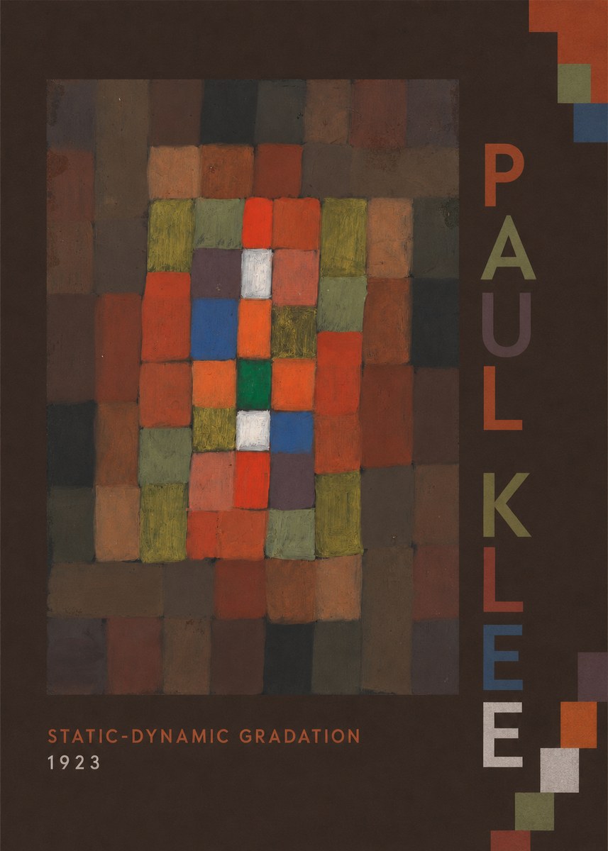 Paul Klee Static-dynamic Gradation No4 - Plakát