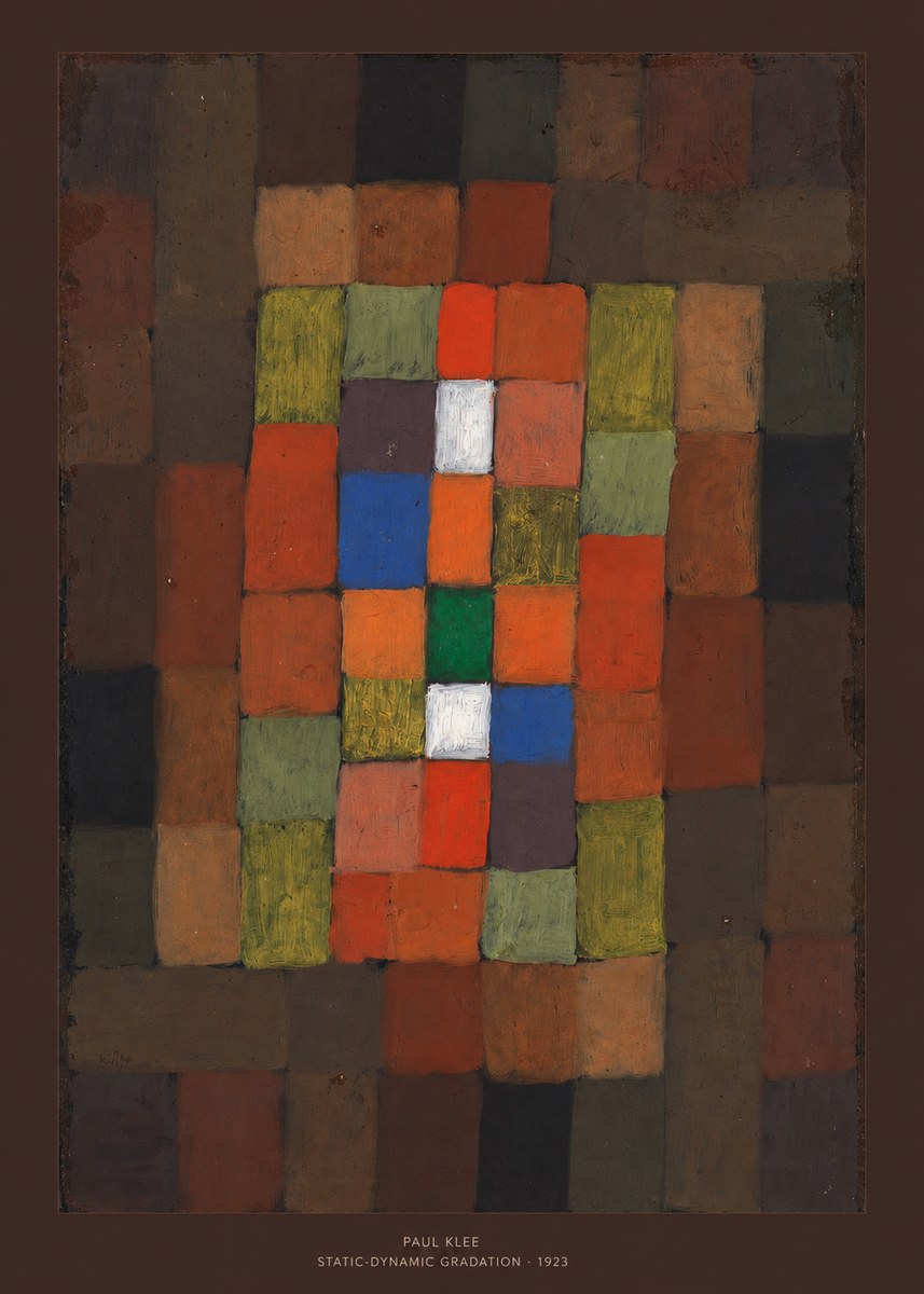 Paul Klee Static-dynamic Gradation No6 - Plakát