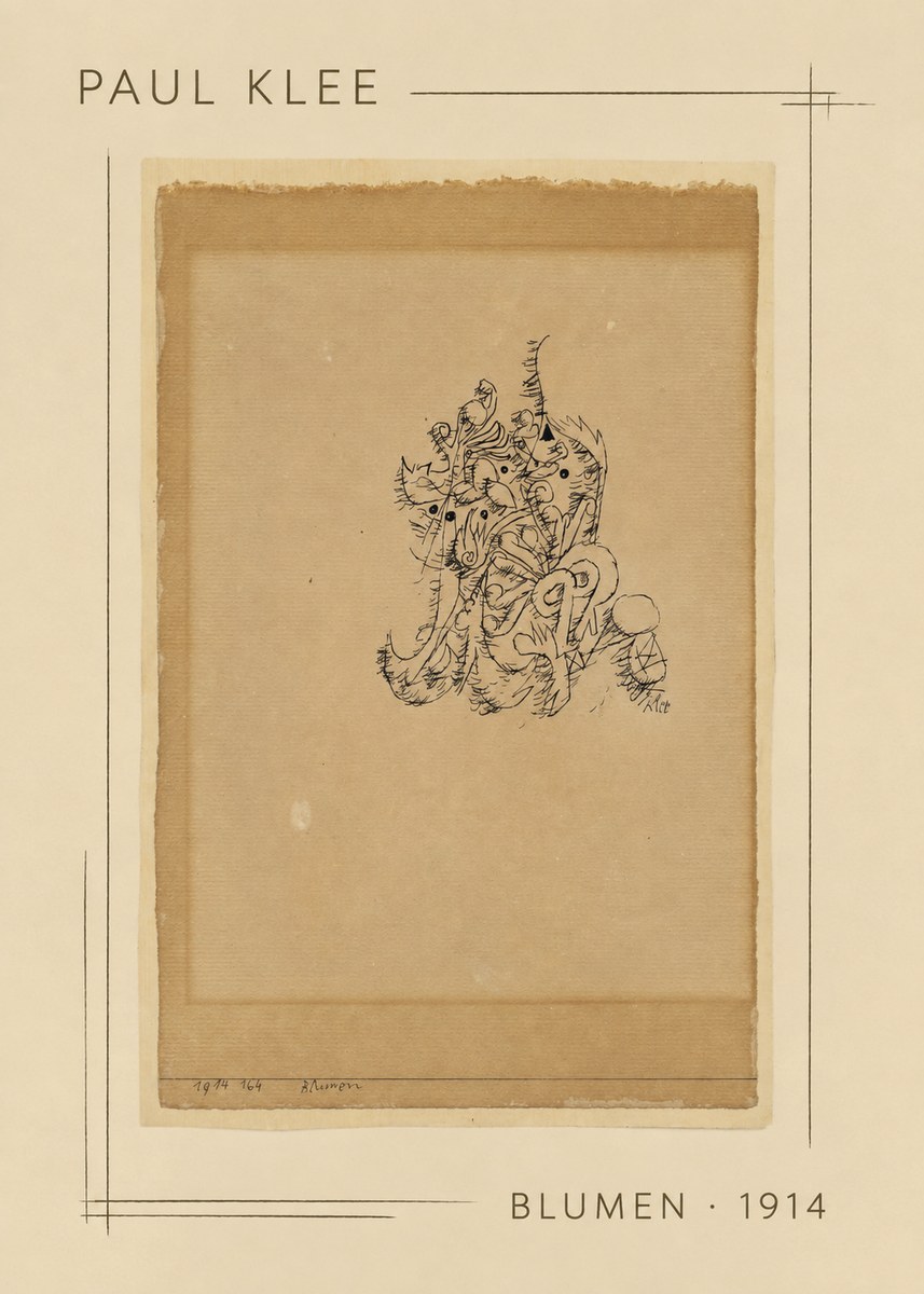Paul Klee Blumen I No2 - Plakát
